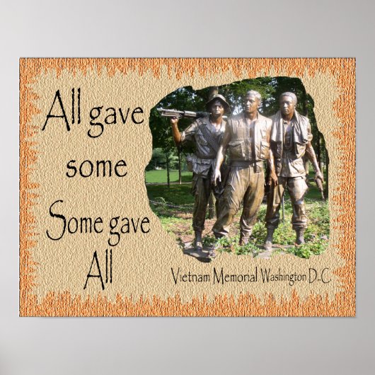 ベトナム記念館バックグラウンド ポスター (正面)