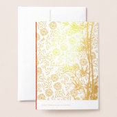 ベトナム語テート2020イン金ゴールド飾ラグジュアリーGC 箔カード (裏面封筒付き)