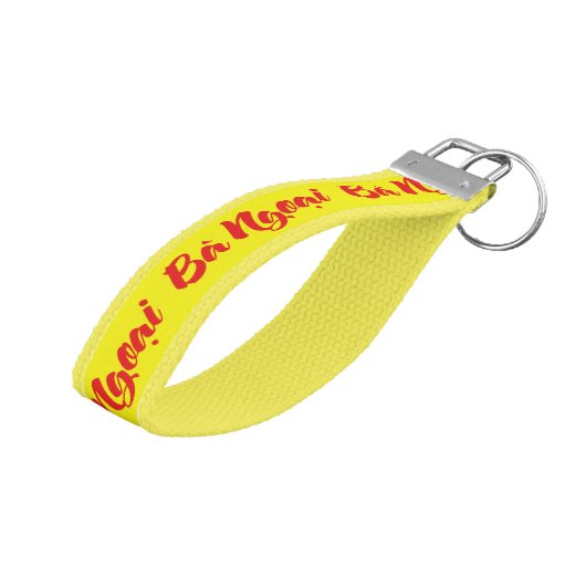 ベトナム語(母方)祖母 – Ba Ngoi ạ リストバンドキーホルダー (アングル上)