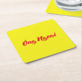 ベトナム語（母方）祖父 – ウンゴイạ語 スクエアペーパーコースター (アングル)