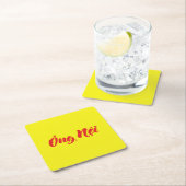 ベトナム語(父方)祖父 - Ông Nội スクエアペーパーコースター (インサイチュ)