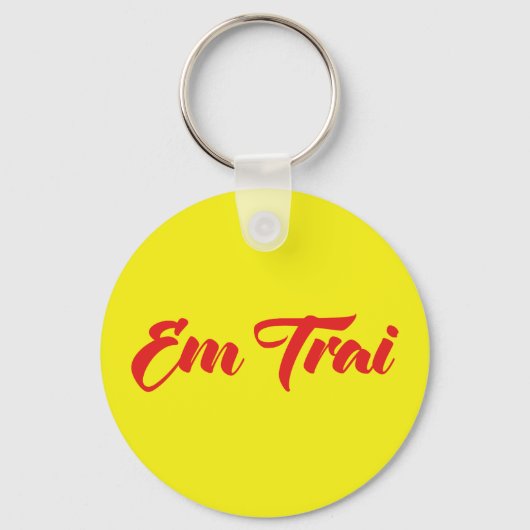 ベトナム語(若い)ブラザー – Em Trai ~ế Ting Vitệ キーホルダー (正面)