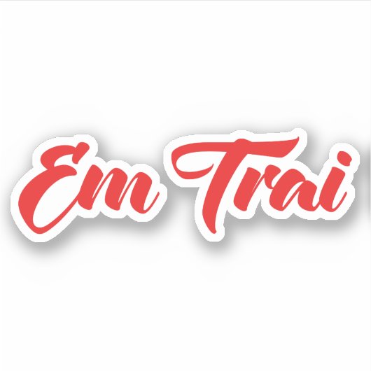 ベトナム語(若い)ブラザー – Em Trai ~ế Ting Vitệ シール (正面)