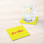 ベトナム語（若い）ブラザー – Em Trai ～ế Ting Vitệ スクエアペーパーコースター (インサイチュ)