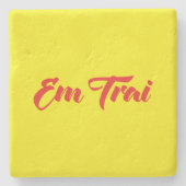 ベトナム語(若い)ブラザー – Em Trai ~ế Ting Vitệ ストーンコースター (正面)