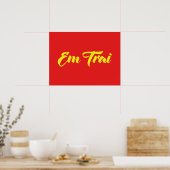 ベトナム語(若い)ブラザー – Em Trai ~ế Ting Vitệ ポスター (キッチン)
