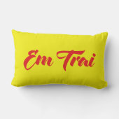 ベトナム語（若い）ブラザー – Em Trai ～ế Ting Vitệ ランバークッション (裏面)