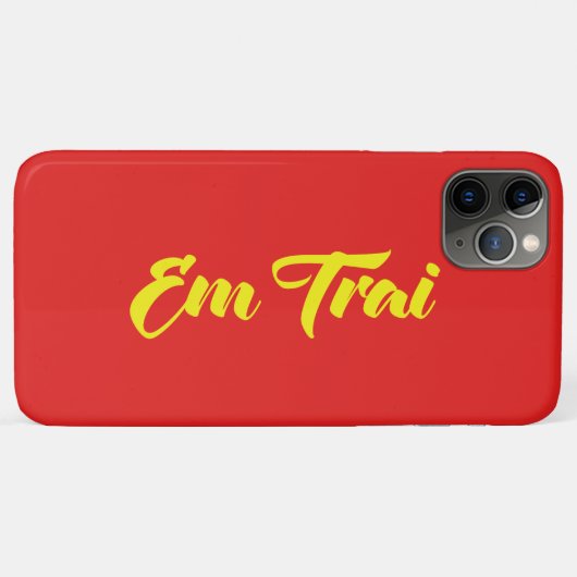 ベトナム語(若い)ブラザー – Em Trai ~ế Ting Vitệ Case-Mate iPhoneケース (裏面(横))