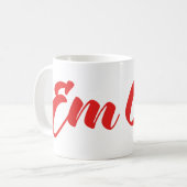 ベトナム語（若い）姉妹 – Em Gai ～ế Ting Vitệ コーヒーマグカップ (正面左)