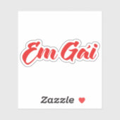 ベトナム語(若い)姉妹 – Em Gai ~ế Ting Vitệ シール (シート)