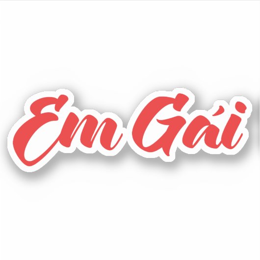 ベトナム語(若い)姉妹 – Em Gai ~ế Ting Vitệ シール (正面)