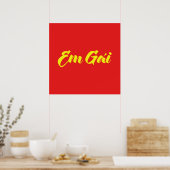 ベトナム語(若い)姉妹 – Em Gai ~ế Ting Vitệ ポスター (キッチン)