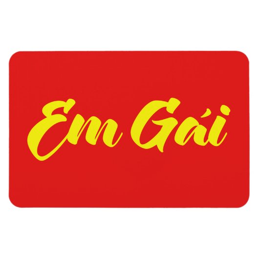 ベトナム語(若い)姉妹 – Em Gai ~ế Ting Vitệ マグネット (横)