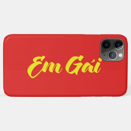 ベトナム語（若い）姉妹 – Em Gai ～ế Ting Vitệ Case-Mate iPhoneケース (裏面(横))