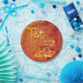 ベトナム語Tleet 2020の金ゴールド飾パーティーPP ペーパープレート (パーティー)