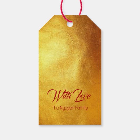 ベトナム赤龍の新年の名前GTを追加 ギフトタグ (裏面)