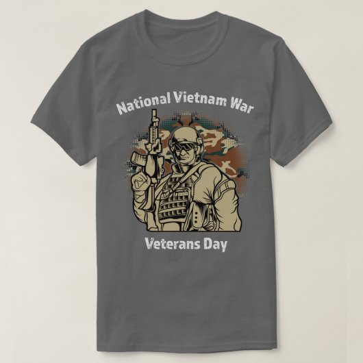 ベトナム軍隊ベトナム戦争退役軍人の日 Tシャツ (デザイン正面)