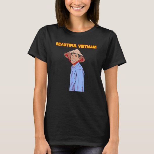 ベトナム農家米州旗Viet P Tシャツ (正面)