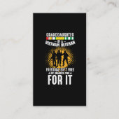 ベトナム退役軍人じいちゃん兵士孫娘 名刺 (正面)