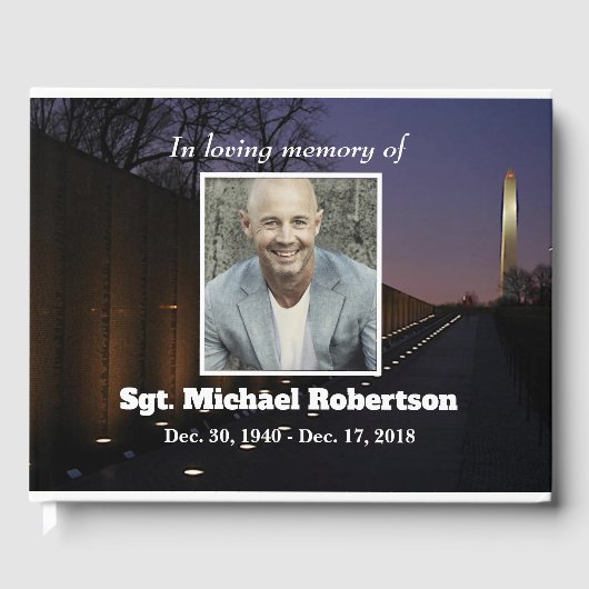 ベトナム退役軍人とワシントン記念館 ゲストブック (正面)