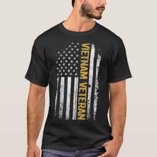 ベトナム退役軍人アメリカ国旗アメリカンファーザーズ・デイZip Tシャツ