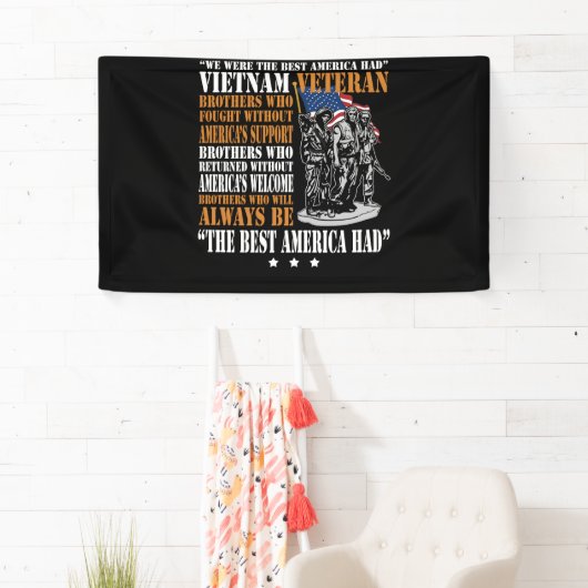 ベトナム退役軍人ザ最高のアメリカ誇りを持ったは 横断幕 (インサイチュ)