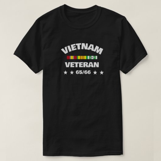 ベトナム退役軍人ツアー関税65-66 Tシャツ (デザイン正面)