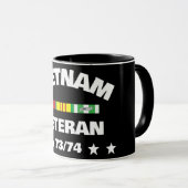 ベトナム退役軍人ツアー関税73-74コーヒー マグカップ (正面右)