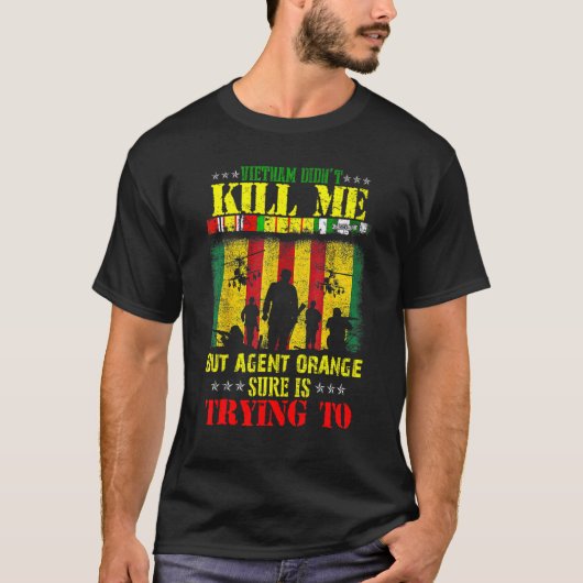 ベトナム退役軍人デイOrangeエージェントの犠牲者退職した Tシャツ (正面)