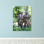 ベトナム退役軍人メモリアル兵 キャンバスプリント (インサイチュ (ウッドフロア))