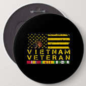 ベトナム退役軍人動揺してアメリカ国旗178 缶バッジ (正面&裏面)