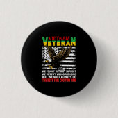 ベトナム退役軍人我々は常に最高のこのCoになる 缶バッジ (正面)