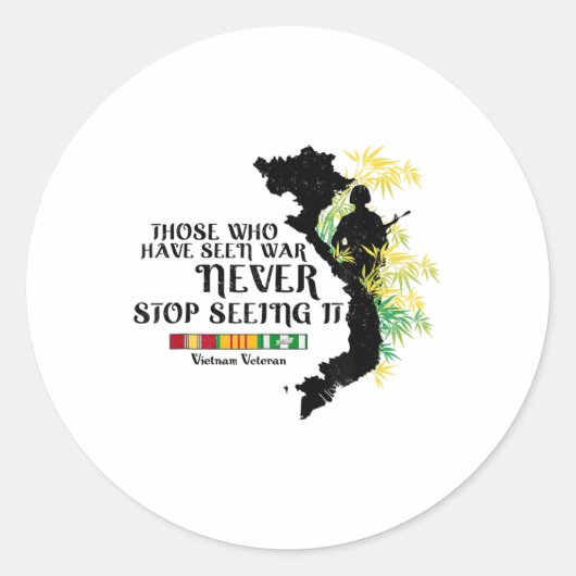 ベトナム退役軍人戦争を見た人々 ラウンドシール (正面)