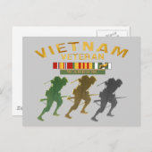 ベトナム退役軍人戦士カード、ポスター、紙アイテム ポストカード (正面/裏面)