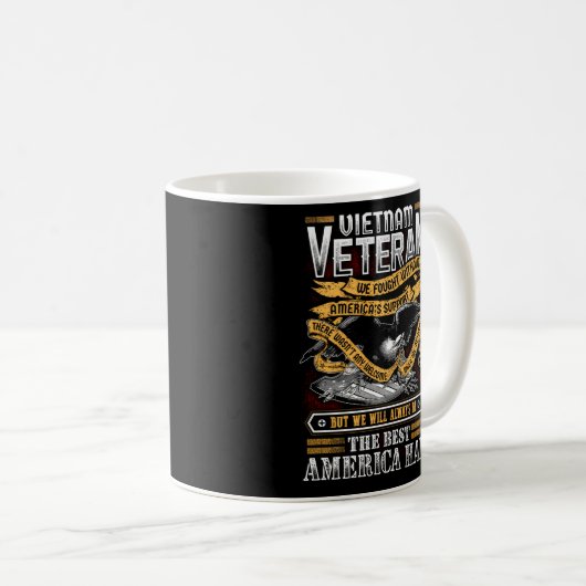ベトナム退役軍人私たちはアメリカなしで戦った退役軍人 コーヒーマグカップ (正面右)