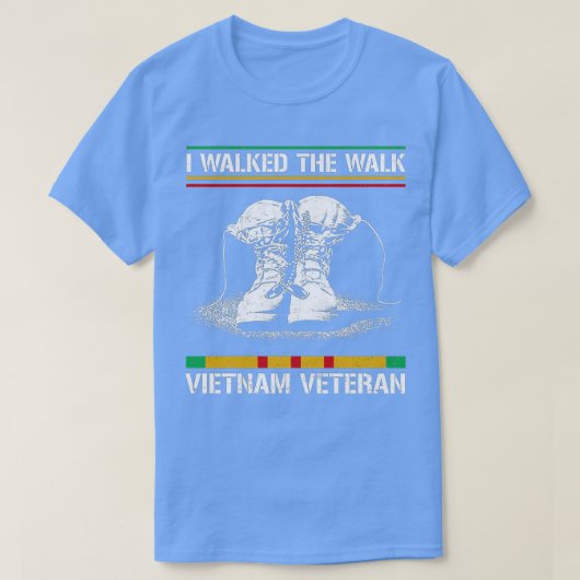 ベトナム退役軍人私は歩いてベトナム退役軍人 Tシャツ (デザイン正面)