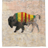 ベトナム退役軍人聖バッファロー シャワーカーテン (正面)