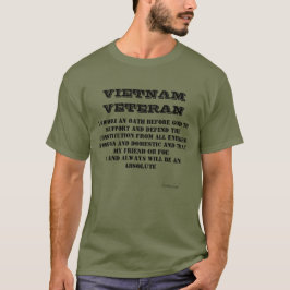 ベトナム退役軍人誓GreenTシャツTシャツ Tシャツ