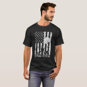 ベトナム退役軍人 クール アメリカ国旗 軍事 陸軍 S Tシャツ (正面フル)