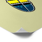 ベトナム退役軍人-先住民アメルシアンのコードマーカー ポスター (角)