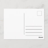 ベトナム通りスパゲティ日付ポストカード ポストカード (裏面)