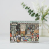 ベトナム通りライフ、カスタマイズ可能な日付はがき ポストカード (スタンド正面)