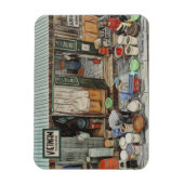 ベトナム通りライフ、カスタマイズ可能な日付 マグネット (縦)