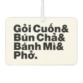 ベトナム通り食品 カーエアーフレッシュナー (正面)