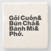 ベトナム通り食品 ストーンコースター (正面)
