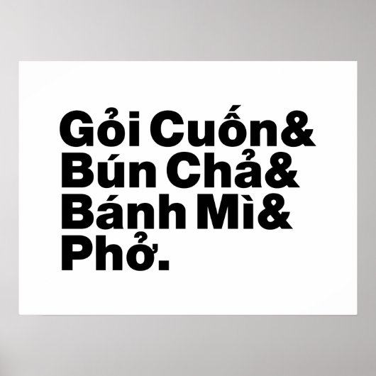 ベトナム通り食品 ポスター (正面)