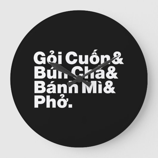 ベトナム通り食品 ラージ壁時計 (正面)