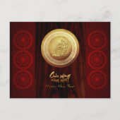 ベトナム青銅製ドラムズテットドラゴン新年2024 H インビテーションポストカード (正面)