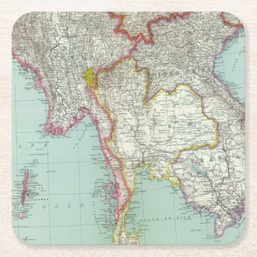 ベトナム スクエアペーパーコースター (正面)