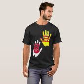 ベトナム ビエットキュー 国旗 日本 日本 誇り混じり Tシャツ (正面フル)